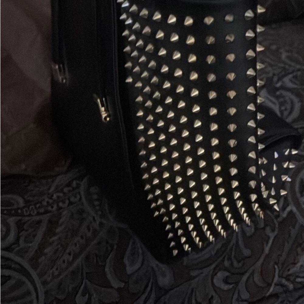 Black Studded Backpack